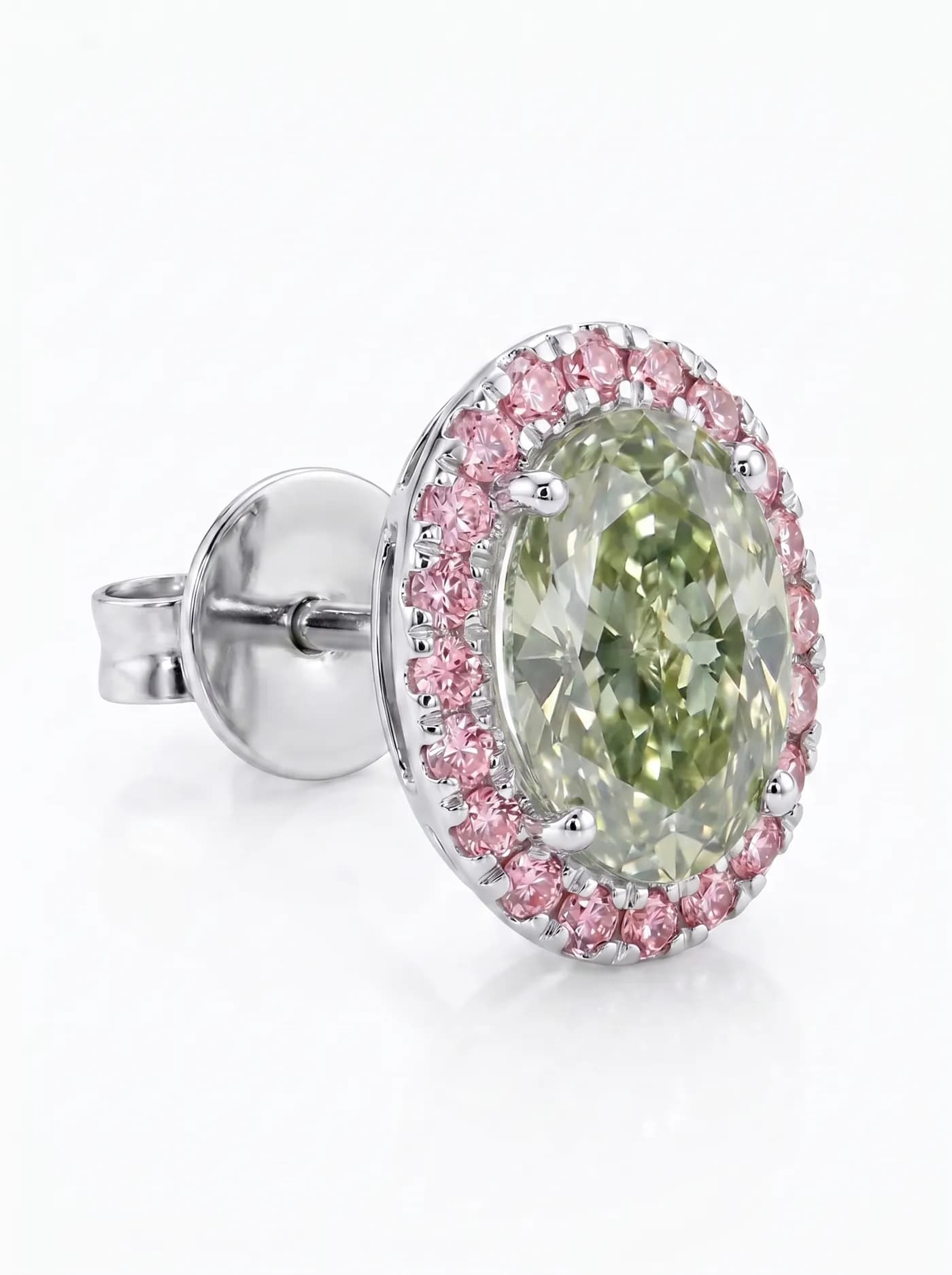 Boucles d'oreilles en diamant vert (CV109-29)