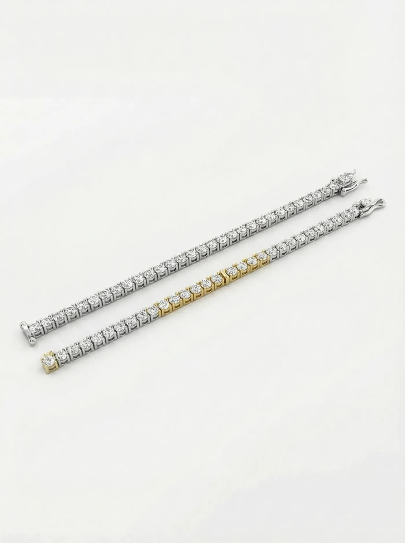 bracelet or blanc et jaune