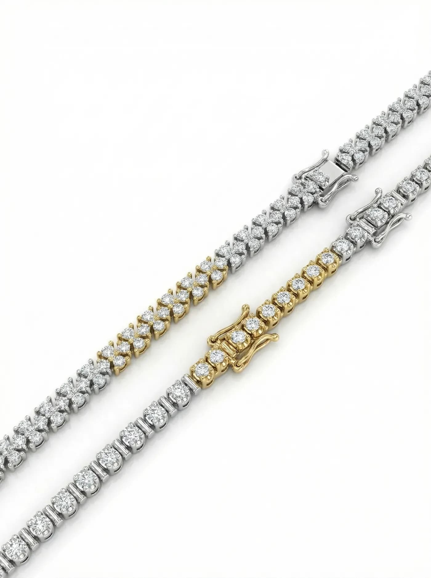 Bracelet or blanc