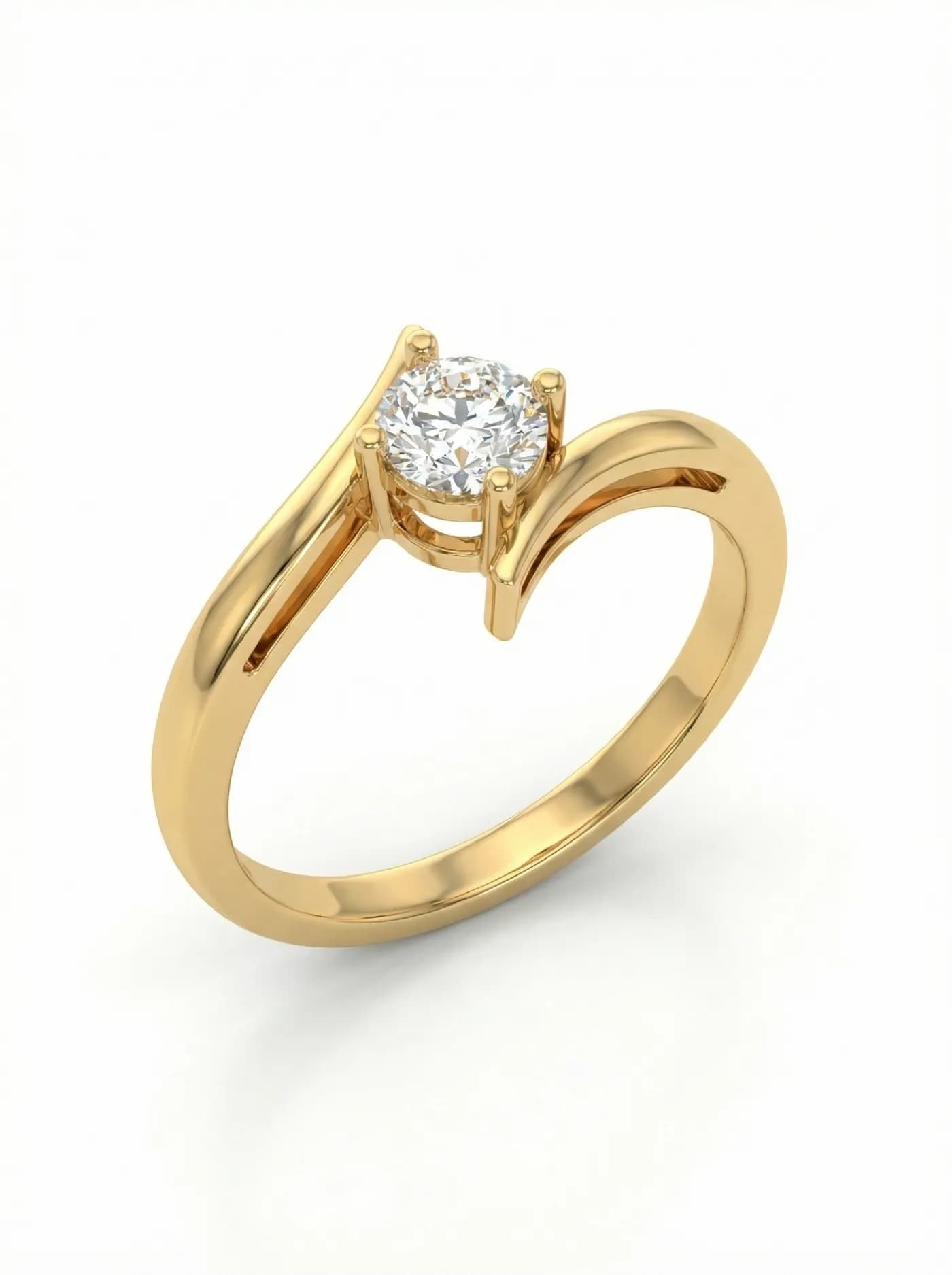 Bague en or avec diamant